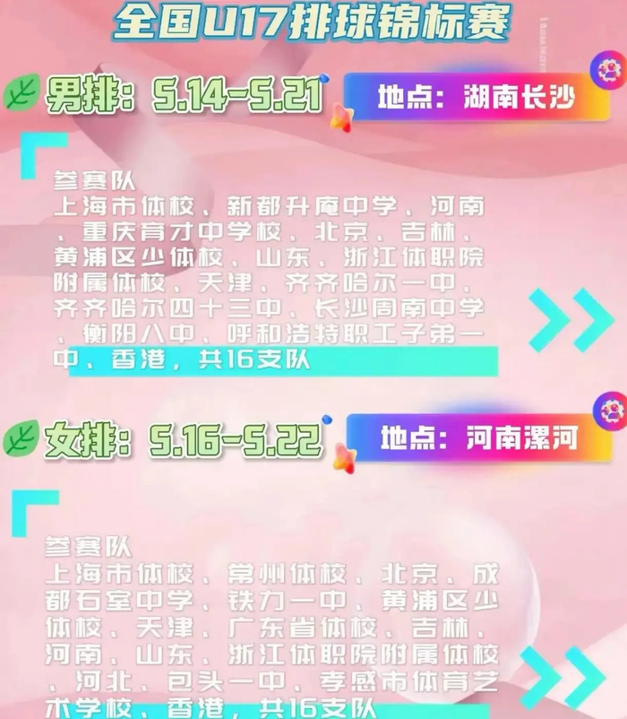yabo sports-上海两支U17女排出战全国锦标赛，10后新星扎堆，后备力量亮眼|上海女排|青训|杨婕|选手|人才_新浪体育_新浪新闻